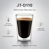 JT-D110 double wall coffee cup measuring 85mm in diameter and 110mm in height
