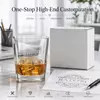 337ml whiskey glass with broad opening suitable for whiskey and ice presentation