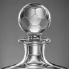 Sports gift whiskey decanter designed for soccer fans and collectors