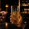 Model 2020-2 tall geometric whiskey glass with 350ml capacity 77mm diameter and 139mm height