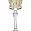 Decorative champagne glass with diamond pattern for sparkling wine serving