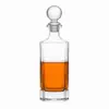 Jiateng square glass whiskey decanter with round glass stopper