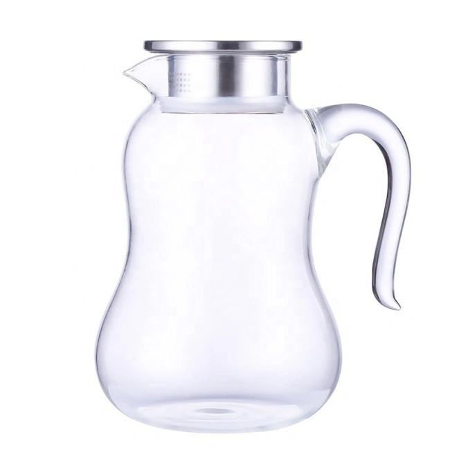  jiateng heat resistant large capacity glass pitcher for iced tea and lemon water