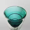 Refreshing Jiateng glass cup with green filter for serving chilled drinks, smoothies, or infused water on a hot day.