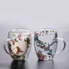 Unique Jiateng tea cups with real flower inclusions, combining functionality with artistic decoration for home or gift use.