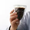 Creative insulated glass tumbler with unique green inner layer