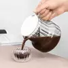 Heat resistant vintage style glass coffee server with ergonomic handle