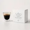 Modern 80ml double wall espresso glass for coffee shops restaurants specialty coffee retailers and wholesale buyers