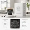 Compact 250ml double wall coffee tumbler measuring 85mm in diameter and 90mm in height