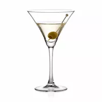 260ml classic martini glass with wide V shaped bowl and elegant stem