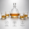 Wholesale geometric whiskey decanter set for importers distributors retailers and hospitality buyers