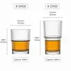 480ml ribbed highball glass model 22920 with 82.3mm diameter and 149mm height