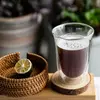 Clear double wall coffee glass for modern coffee and drinkware collections