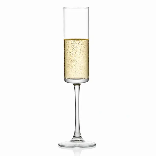 155ml slim champagne flute with 46mm diameter and 245mm height