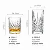 Model 2010-2 geometric whiskey glass with 320ml capacity 83mm diameter and 98.5mm height