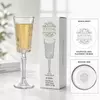 Geometric sparkling wine glass with decorative patterned bowl and elegant stem