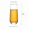 10oz tapered drinking glass for whiskey cocktails and cold drinks