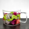 Small Transparent Glass Casserole Pot with Lid for Soup and Food Serving