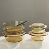 Elegant Glass Cooking Pot Set for Home Restaurant and Catering Applications