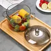 Premium Borosilicate Glass Cooking Pot for Kitchen Cooking and Serving
