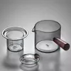 Premium Glass Tea Ware Set for Family Afternoon Tea and Restaurant Use