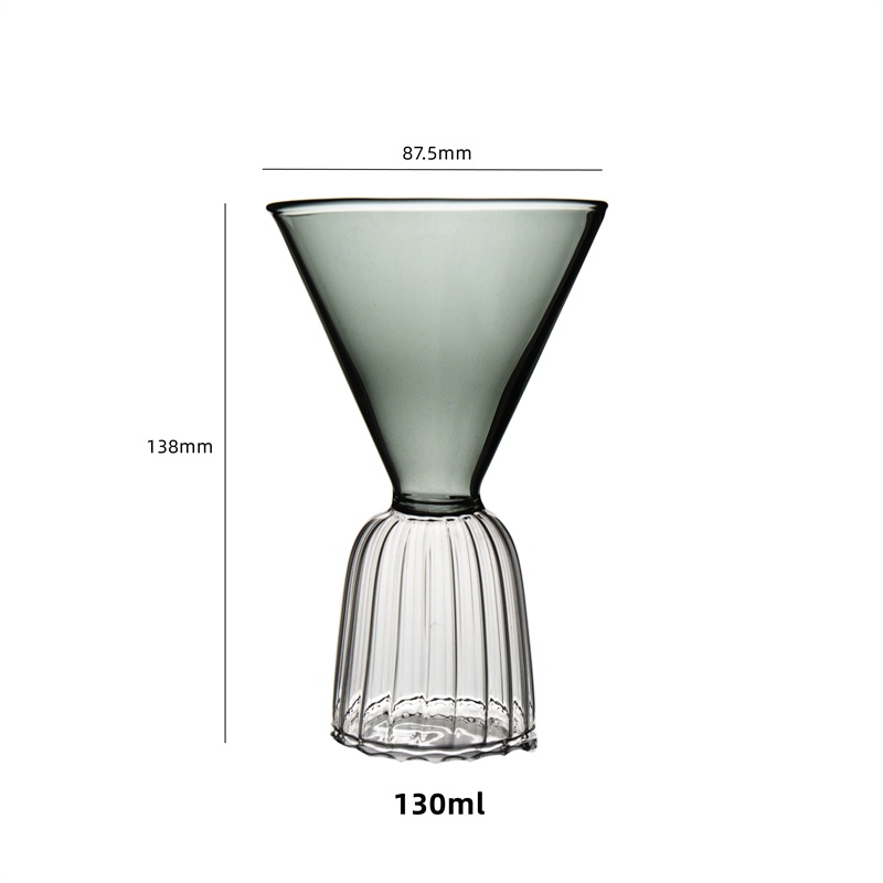 Jiateng dual-color creative cocktail glass, elegant and practical, great as a gift for birthdays, holidays, or housewarming