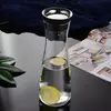 Durable glass carafe for cold brew coffee, lemon water, and refreshing beverages