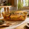 1.7L amber oval glass baking dish for wholesale kitchenware buyers, retailers, distributors and hospitality suppliers.